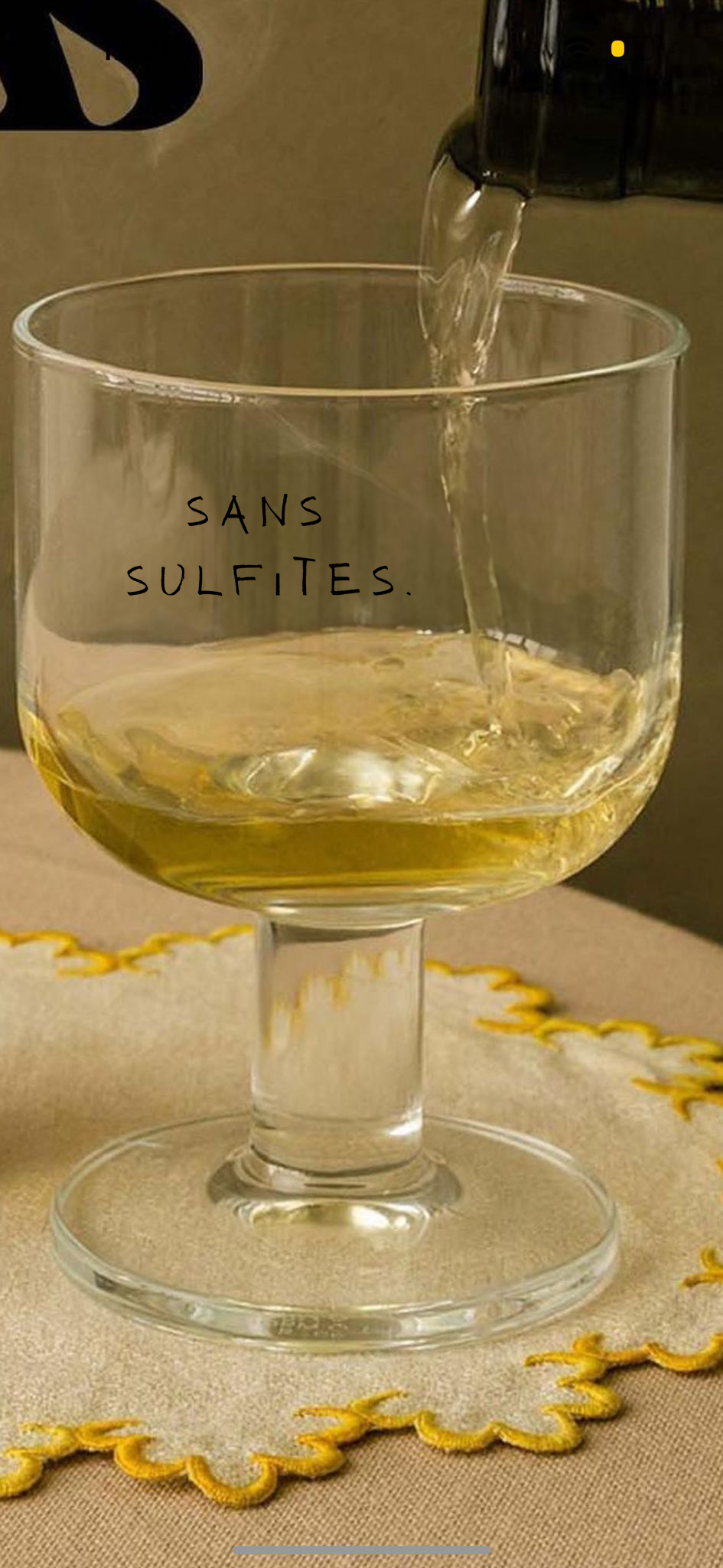 Sans Sulfites Natural Wine Glass